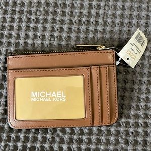 Michael Kors Tan Key & Card Holder